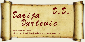 Darija Durlević vizit kartica